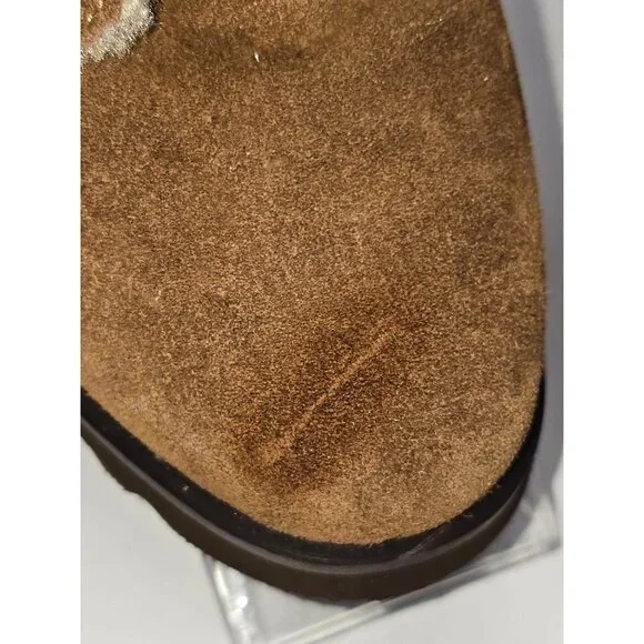 NWD Bearpaw Women's Brown Suede Bonnie Wedge Boot Zip Bootie Size 8 1809 - Picture 5 of 16